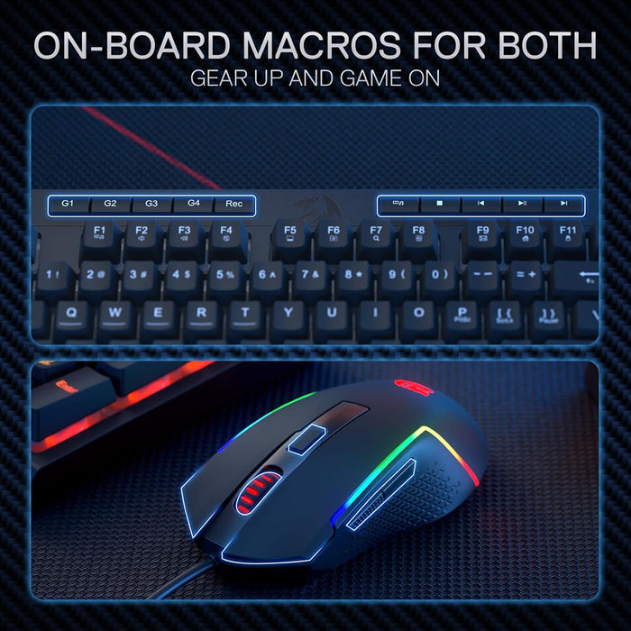Redragon S141 Gaming Keyboard & Mouse Combo - PakByte Computers