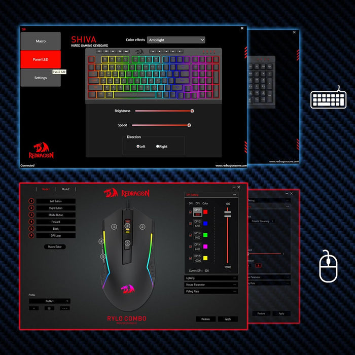 Redragon S141 Gaming Keyboard & Mouse Combo - PakByte Computers
