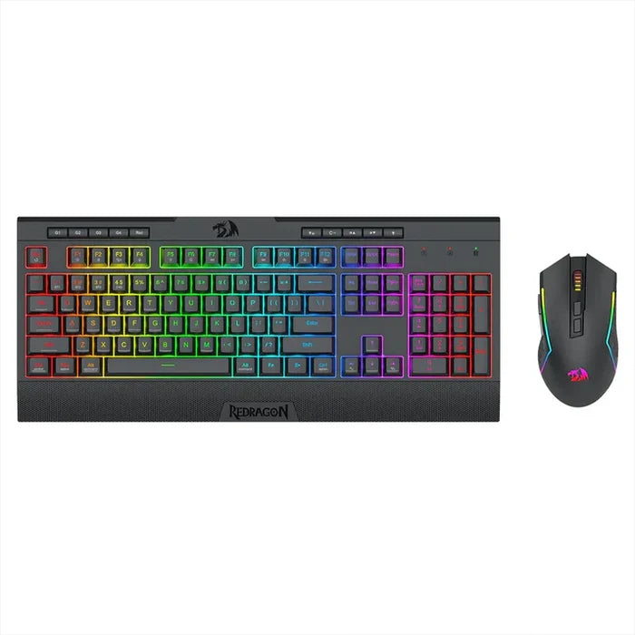 Redragon S151 PRO RGB Membrane Keyboard & Mouse Wireless Combo - PakByte Computers