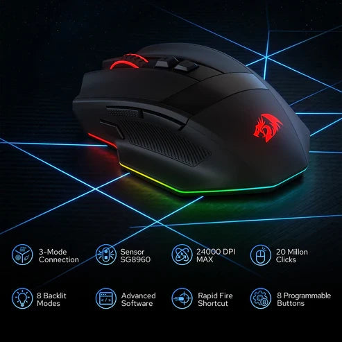 Redragon Stealth M923 Wired Gaming Mouse