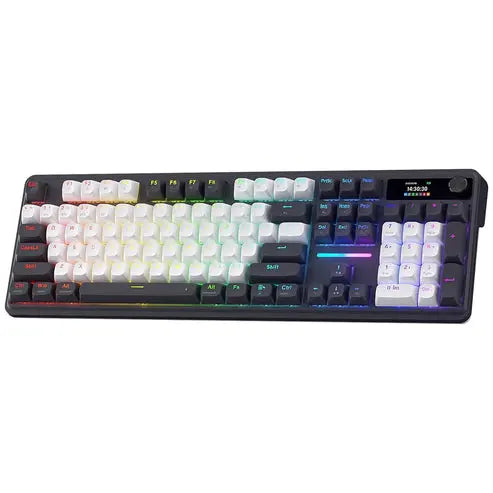 Redragon Terraflare K762 Pro Wireless Gasket Gaming Keyboard - Black/White