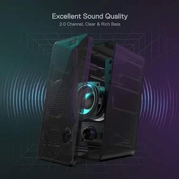 Redragon Waltz GS510 RGB Desktop Speakers - PakByte Computers