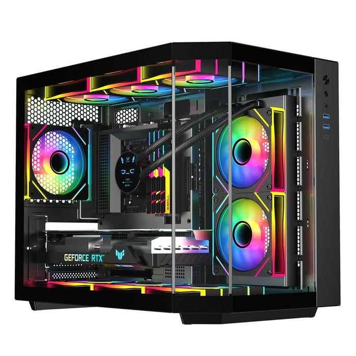 Sama Neview 2771 3x ARGB Fans Pre-Installed M-ATX- Black - PakByte