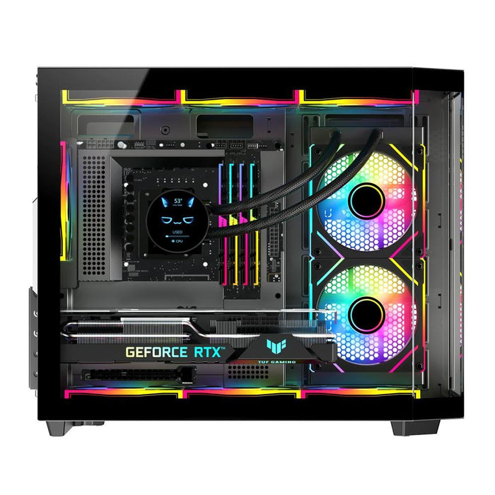 Sama Neview 2771 3x ARGB Fans Pre-Installed M-ATX- Black - PakByte