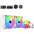 Sama SL240 AIO 240mm Liquid CPU Cooler - White - PakByte Computers