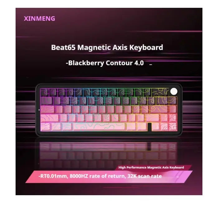 Sama Xinmeng Beat65 Rapid Trigger RGB 65% Gaming Keyboard - Blackberry Contour 4.0 - PakByte Computers
