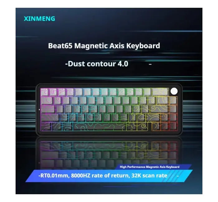 Sama Xinmeng Beat65 Rapid Trigger RGB 65% Gaming Keyboard - Dust Contour 4.0 - PakByte Computers