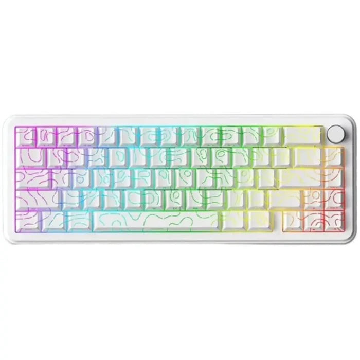 Sama Xinmeng Beat65 Rapid Trigger RGB 65% Gaming Keyboard - Moon White Contour 3.0 - PakByte Computers