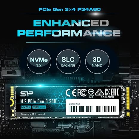 Silicon Power 256GB NVMe M.2 PCIe Gen3x4 2280 SSD