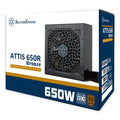 SilverStone SST-AT650R-BF-WBW ATTIS 650R 80 PLUS Bronze 650W Power Supply - Black - PakByte