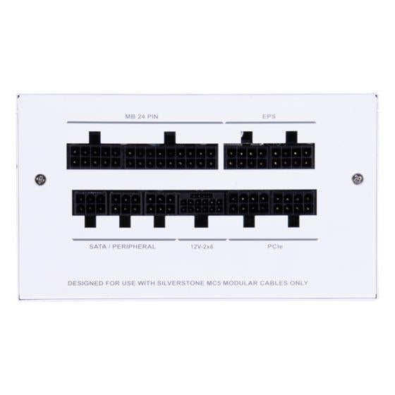 SilverStone DA750R Gold 750W Fully Modular Power Supply - White - PakByte Computers