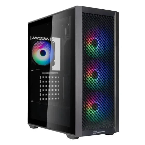 SilverStone FARA SST-515XR-BG ATX Mid-Tower Chassis (Black) - PakByte