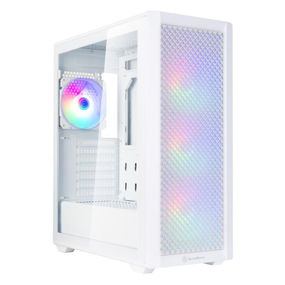 SilverStone FARA SST-515XR-WG ATX Mid-Tower Chassis with Dual Radiator Support and Stunning Rainbow Lighting - PakByte