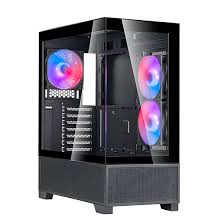 SilverStone Lucid 05 ARGB Exquisite ATX Gaming Case - Black