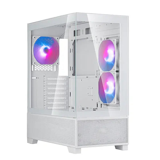 SilverStone Lucid 05 ARGB Exquisite ATX Gaming Case - White