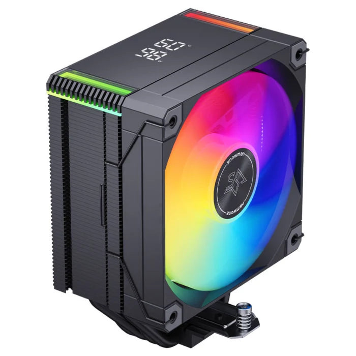 Snowman MT4-V4 Digital ARGB Dual Tower CPU Cooler – Black - PakByte Computers