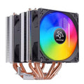 Snowman MX6-V3 ARGB Dual Fan CPU Cooler - Black - PakByte Computers
