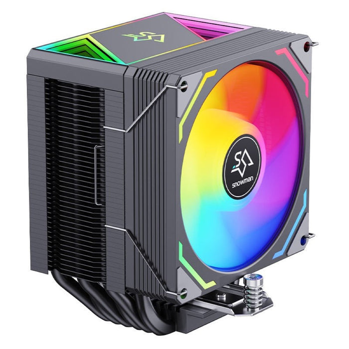 Snowman MX96-V4 ARGB CPU Cooler – Black - PakByte Computers