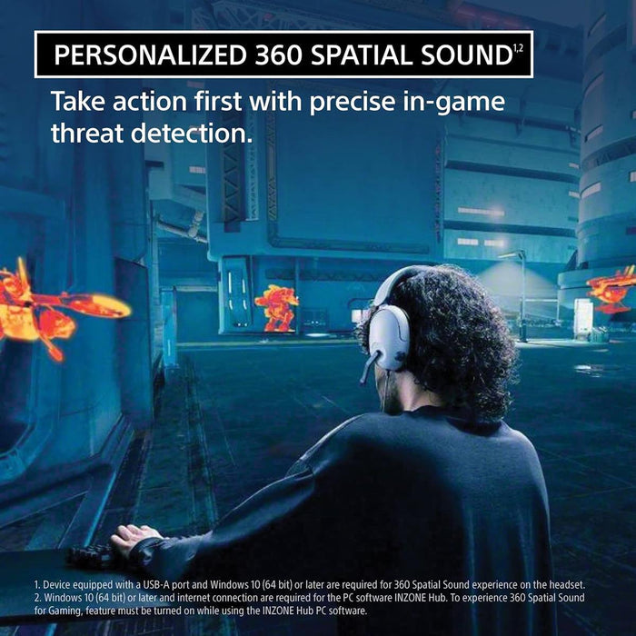 Sony Inzone H3 Wired Gaming Headphones - White - PakByte Computers