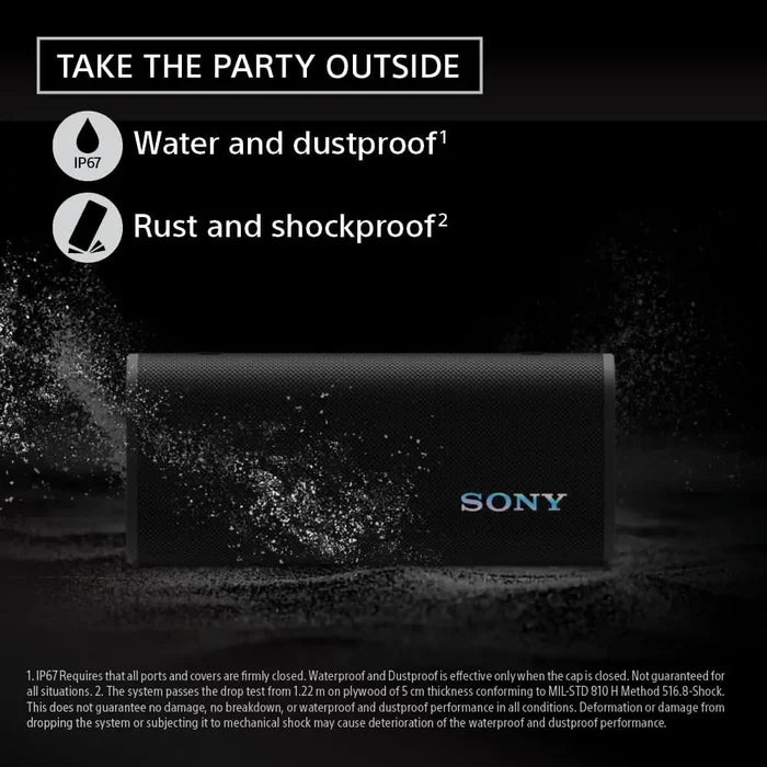 Sony ULT Field 3 Wireless Portable, IP67 Waterproof Bluetooth Speaker - Black - PakByte Computers