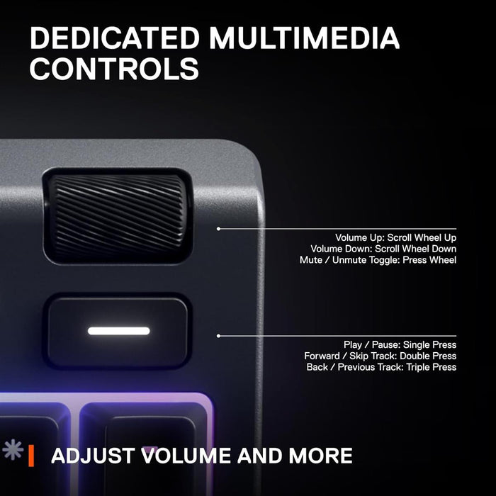 Steelseries Apex 3 Whisper-Quiet Switches Full Size Gaming Keyboard - PakByte Computers