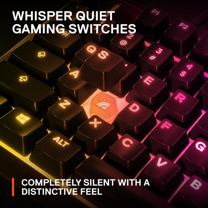 Steelseries Apex 3 Whisper-Quiet Switches Full Size Gaming Keyboard - PakByte Computers