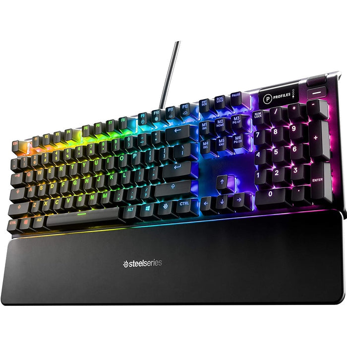 SteelSeries Apex 5 Hybrid Mechanical Gaming Keyboard - Blue Switches - PakByte Computers