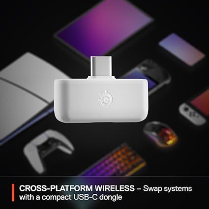 SteelSeries Arctis Nova 5P Wireless Headphone - White - PakByte
