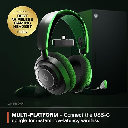 SteelSeries Arctis Nova 7X Wireless Headphone for XBOX - Black - PakByte