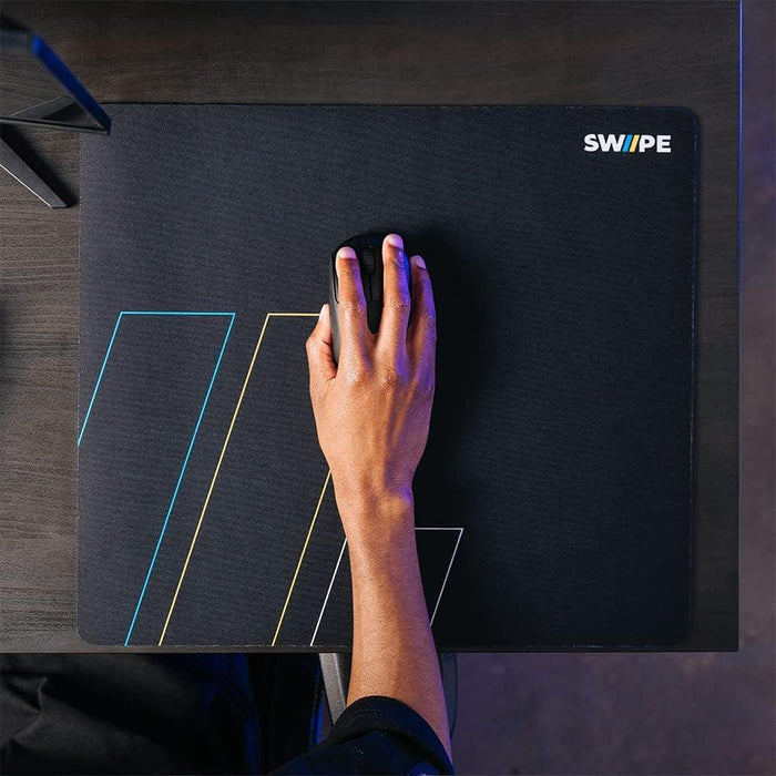 Swipe Signature Performance Large Gaming Mouse Pad - Black