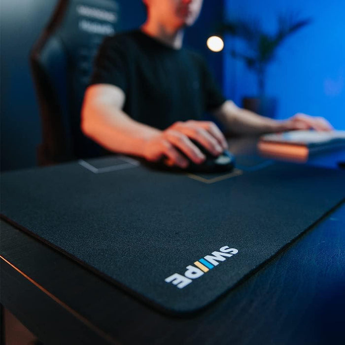 Swipe Signature Performance Large Gaming Mouse Pad - Black