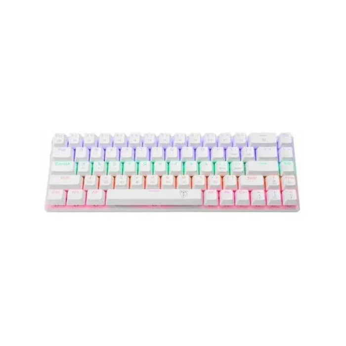 T-Dagger VIATOR TGK325W Red Switches Mechanical Gaming Keyboard -White - PakByte Computers