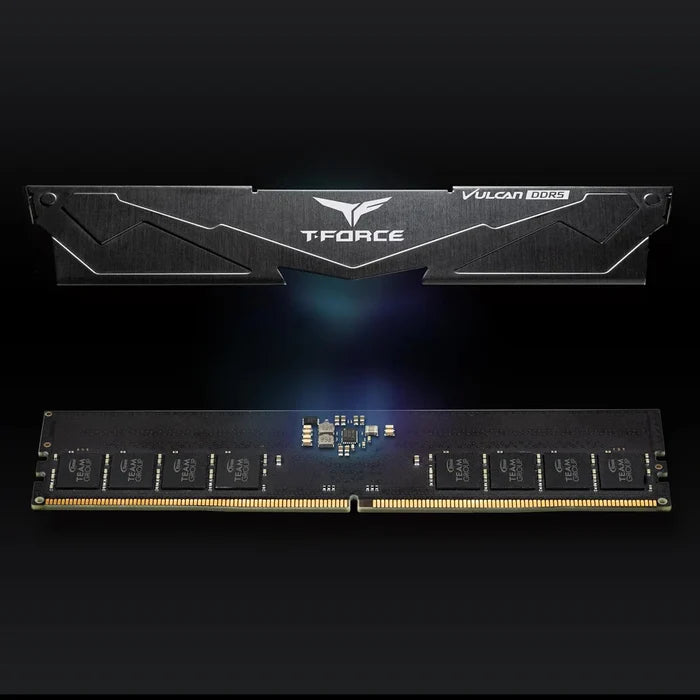 TeamGroup T-Force Vulcan 32GB (2x16GB) 6000MHz CL38 DDR5 Desktop Memory Ram - Black - PakByte Computers