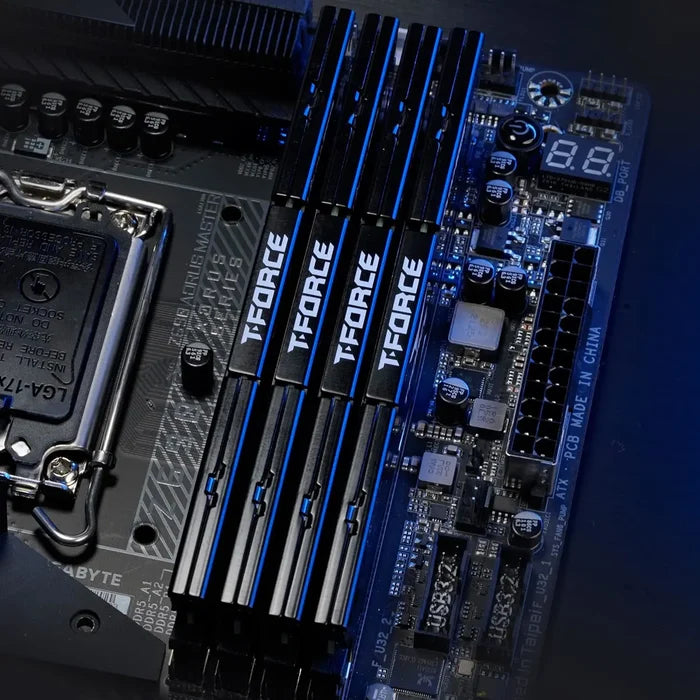 TeamGroup T-Force Vulcan 32GB (2x16GB) 6000MHz CL38 DDR5 Desktop Memory Ram - Black - PakByte Computers