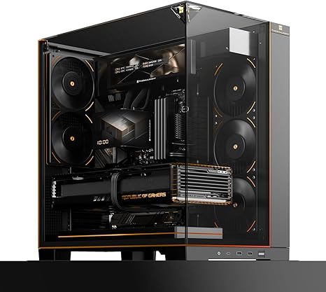 Thermalright A70 Vision ATX Gaming Case with 9.16" LCD Display - Black
