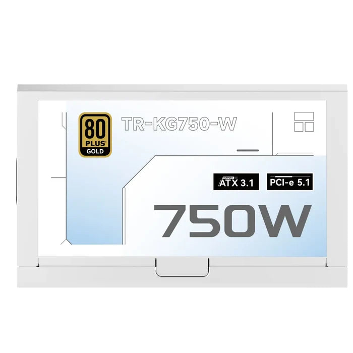 Thermalright KG-750-W 750W 80 Plus Gold Fully Modular Power Supply - White - PakByte Computers