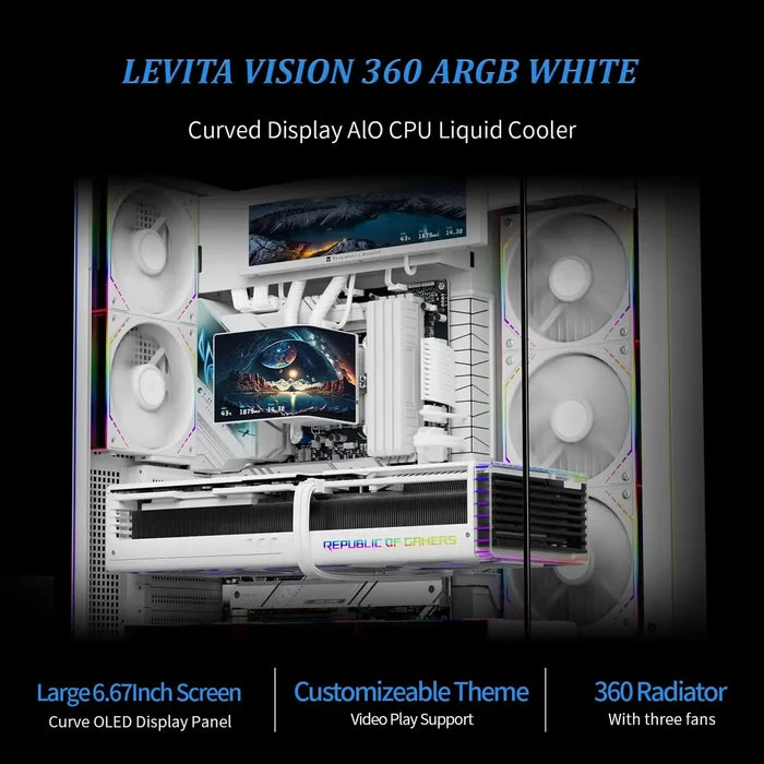 Thermalright Levita Vision 360 ARGB CPU AIO Cooler - White