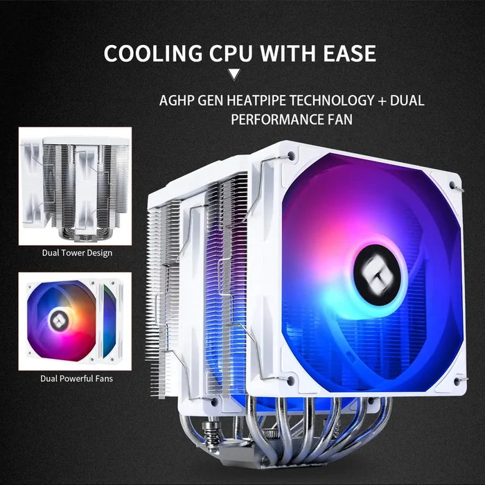 Thermalright Peerless Assassin 120 Digital ARGB White CPU Air Cooler - White - PakByte Computers
