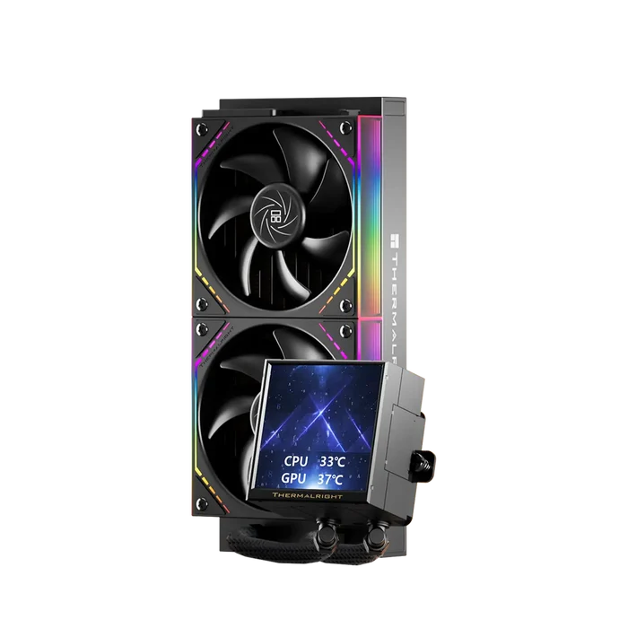 Thermalright Peerless Vision 240 ARGB 3.95" LCD Square Screen Liquid CPU Cooler  - Black