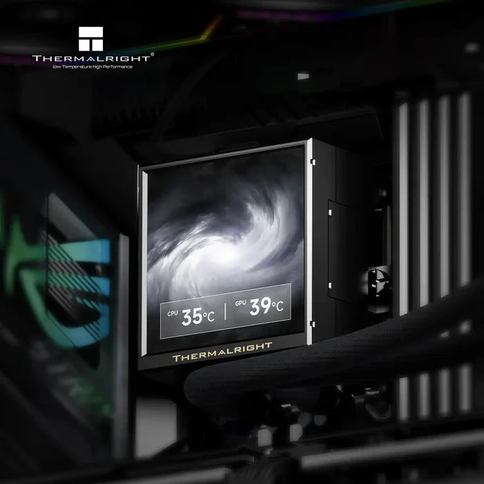 Thermalright Peerless Vision 240 ARGB 3.95" LCD Square Screen Liquid CPU Cooler  - Black