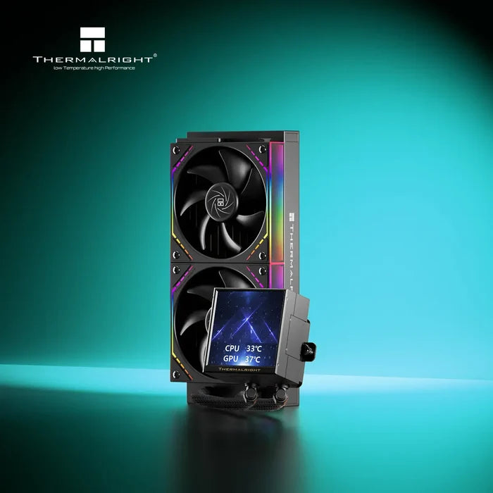 Thermalright Peerless Vision 240 ARGB 3.95" LCD Square Screen Liquid CPU Cooler  - Black