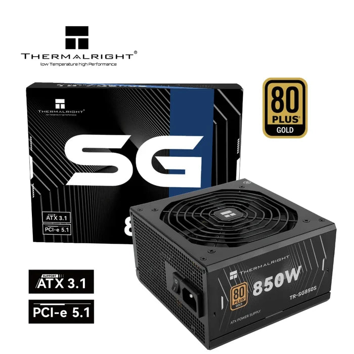 Thermalright SG-850S 850W ATX 3.1 PCIe 5.1 80+ Gold Power Supply - PakByte