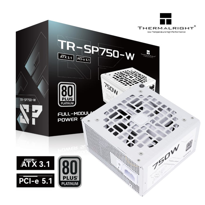 Thermalright SP-750 750W 80 Plus Platinum Fully Modular Power Supply - White