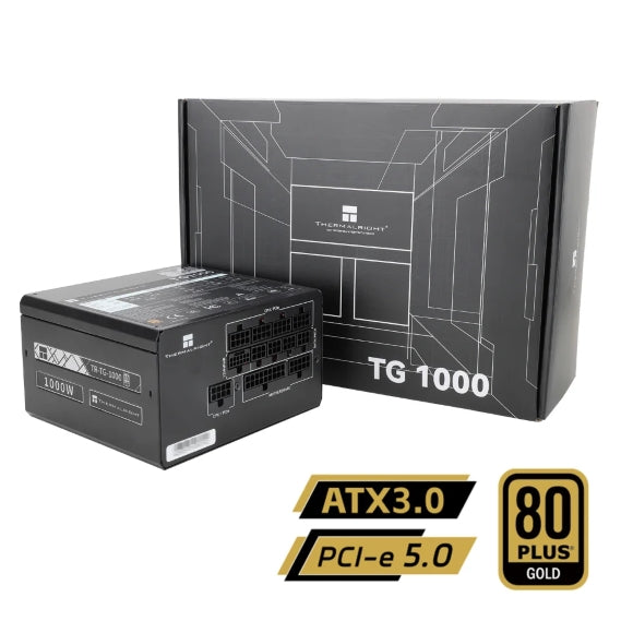 Thermalright TG-1000 1000W 80+ Gold Fully Modular Power Supply - Black - PakByte