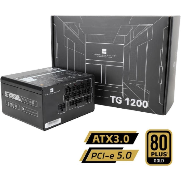 Thermalright TG-1200 1200W 80+ Gold Fully Modular Power Supply - Black - PakByte