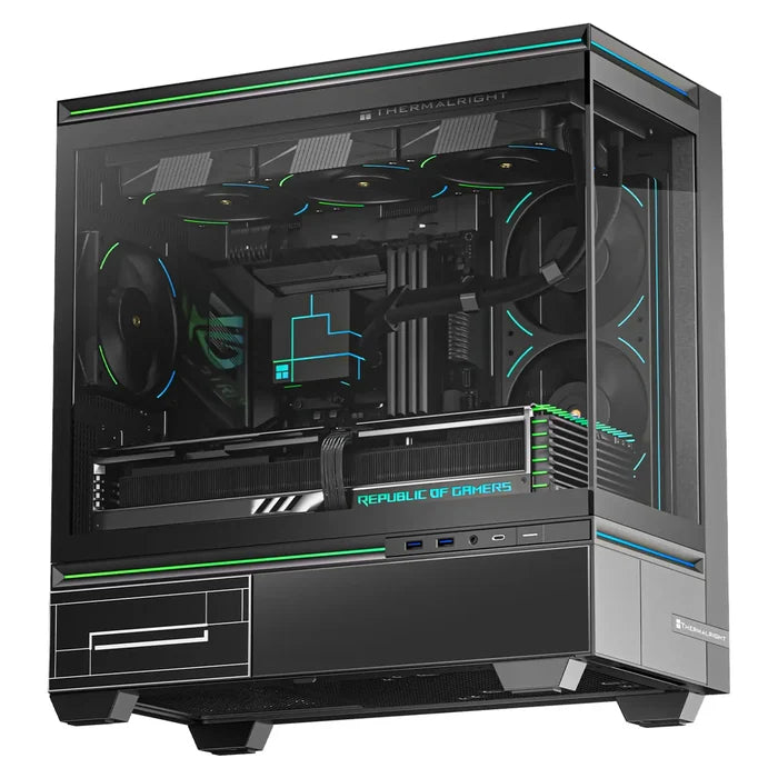 Thermalright TL-M10 Mid-Tower Micro-ATX Gaming Case - Black - PakByte Computers