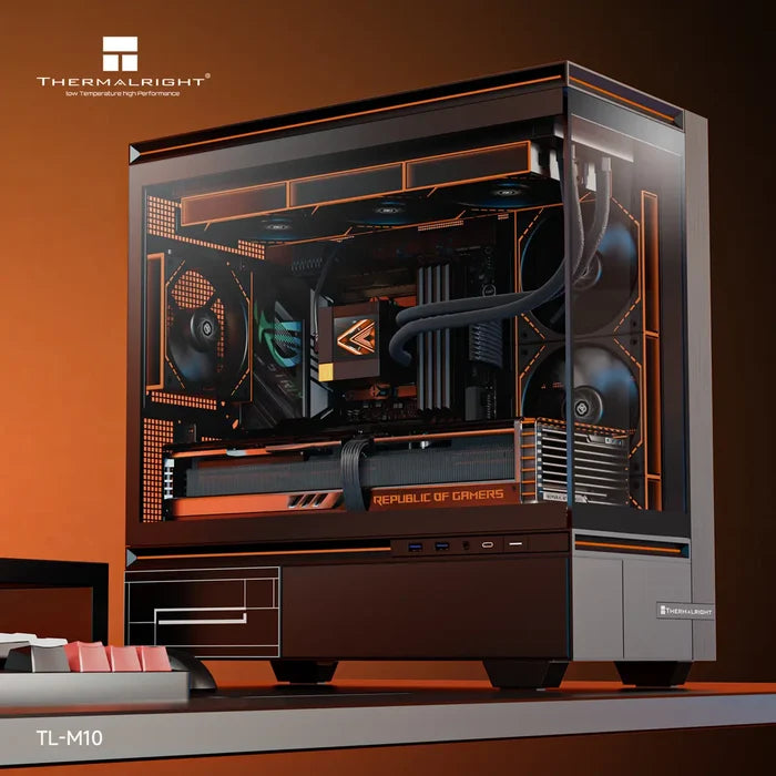 Thermalright TL-M10 Mid-Tower Micro-ATX Gaming Case - Black - PakByte Computers