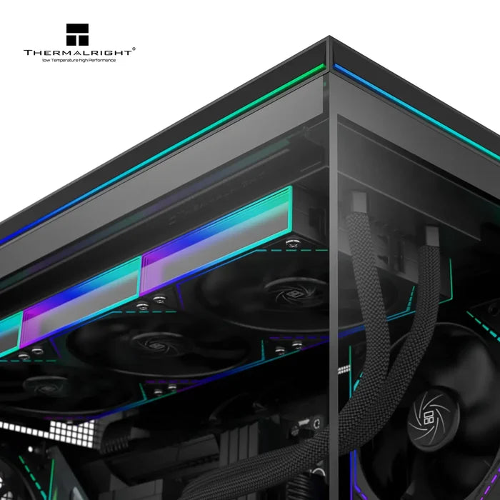 Thermalright TL-M10 Mid-Tower Micro-ATX Gaming Case - Black - PakByte Computers