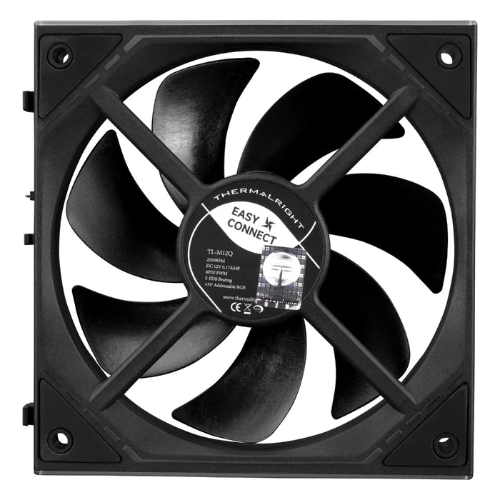 Thermalright TL-M12QR X3 120mm PC Reverse Blade Case Fans - Black - PakByte Computers