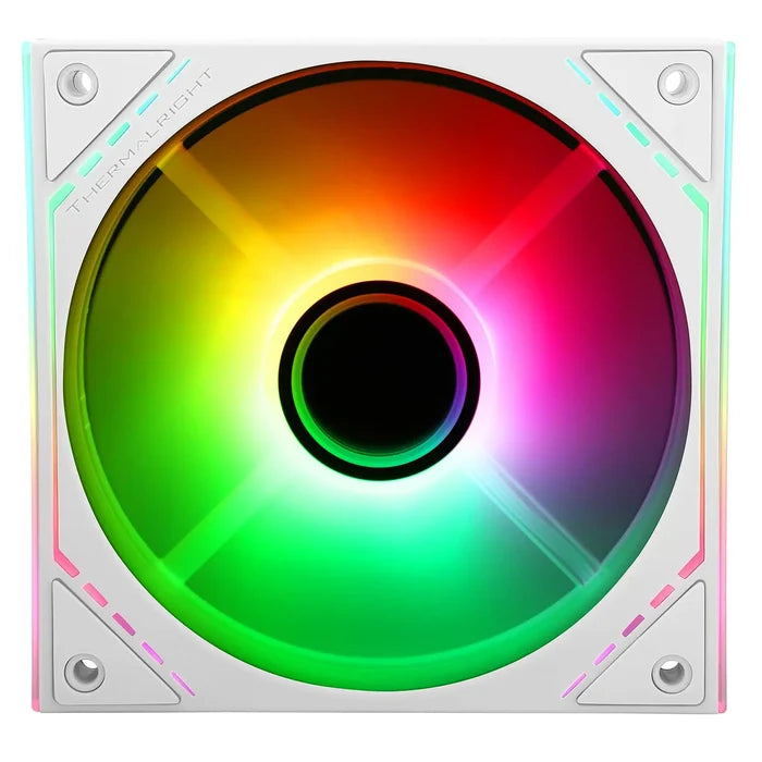 Thermalright TL-M12RW-S Reverse CPU ARGB Fan 120mm Case Cooler Fan ARGB - White - PakByte Computers